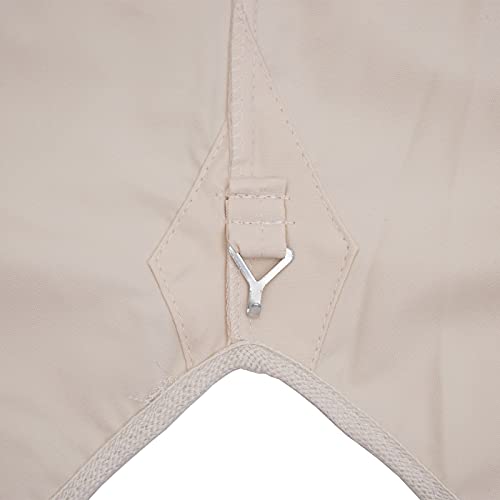 Mendler Ersatz-Bezug für Dach Pergola Pavillon HWC-A38, Ersatzbezug, 3,5x3,5m 250g/m² UV30+ - Creme – Bild 4