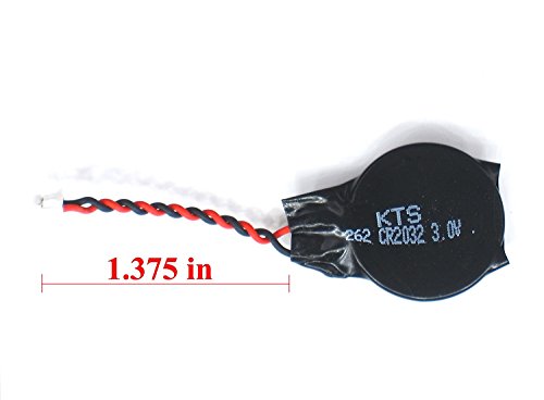 BIOS CMOS BATTERY For DELL Latitude D620 D630 D810 D830 E6430 E6530 E6530 N4050 E7270 with 2-Pin 2-Wire Cable