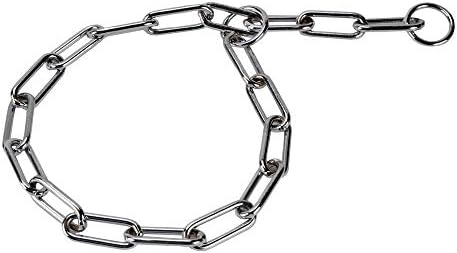 AGNpetSpot. GSD Chrome Plated Dog Choke Chain Design 4 mm X 30inch XL