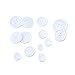 Sunmns 160g Buttons Round Resin Sewing Button with Storage Box, 4 Holes 7 Sizes (White)