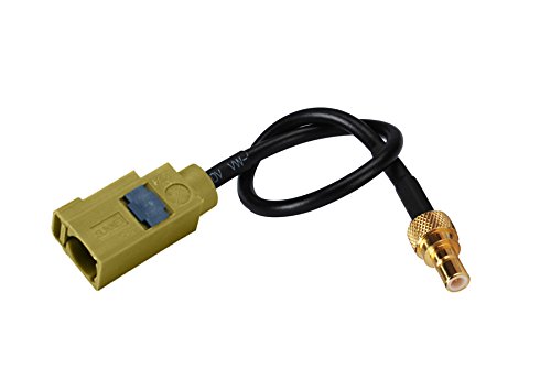 Eightwood Fakra Curry Female Code K to SMB Male Antenna Extension Cable for XM Sirius Satellite Radio Antenna Stereo Tuner