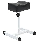 Best Choice Products Pedicure Manicure Footrest Stool for Spa, Salon w/Seat Height Adjustment - Black/White