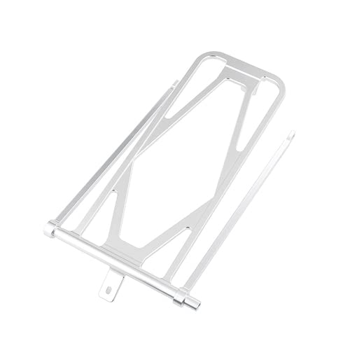 6.1 oz (177 g) ACRZ Rear Rack cnc Aluminum Alloy for brompton pikes 3sixty bike (silver)