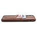 Dockem Wallet Case for iPhone X/XS: Built-in Metal Plate for Magnetic Mounting & 2 Credit Card Holders, (5.8