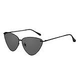 Sunglasses for Women WISH CLUB Retro Vintage Tinted Lens Cat Eye Sunglasses Mental Frame