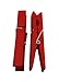 Wood Craft Clothespins with Spring 2.9" Color Deep Red Pack of 40