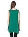 JollieLovin Womens Plus Size Loose-fit Sleeveless T-Shirt Tank Tunic Top(L, Deep Green)