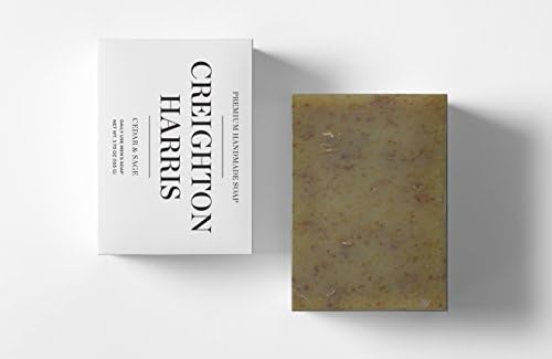 Cedar &amp; Sage Men’s Bar Soap | LIMITED EDITION | Exfoliating &amp; Hydrating Body Soap | Mild &amp; Masculine Scent | Premium &amp; Handmade | All Natural Organic Essential Oils | NO Harsh Chemicals