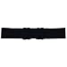 eVogues Plus Size Heart Rhinestone Accented Elastic Fashion Belt Black - One Size Plus