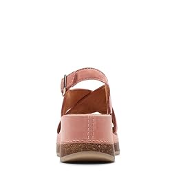 Clarks Women's Kassanda Step Wedge Sandal, Peach