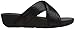 FitFlop Women's Swoop Slide Flip Flop, Black, 7 M US