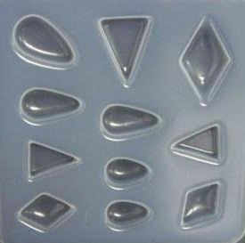 Reusable assorted shapes cabochon mold 406