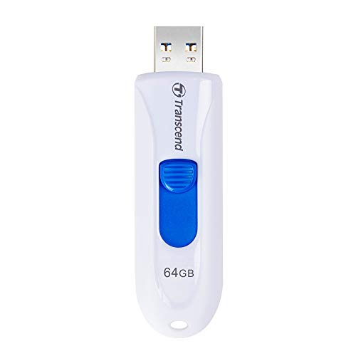 Transcend 64GB JetFlash 790 USB 3.0 Flash Thumb Drive, White