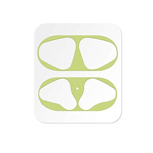 StyleDesign Dust Protection Sticker Compatible with Apple AirPods - Metal Dust Protection Sticker Skins in Green