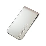 Money Clip Credit Card Holder NOONDAY Classic Silver Stainless Steel Slim Wallet