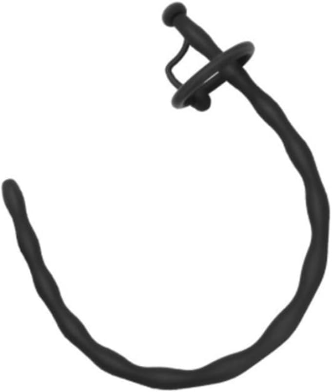 Urethral Probe Wand Silicone Penis Ring Urethral Sound Beads Hollow Urethral Plug Urethral Sounds Penis Plug Probe Urinary Dilator Urethra Masturbation Rod (L)