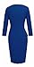 HOMEYEE Women's Chic Wear to Work Crew Neck Pencil Dress B228