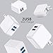 USB Wall Charger Brick, DECIPA 2-Pack 2.1A/5V Dual USB Plug Power Adapter Charger Box Charging Cube for iPhone X 8 7 6 6S Plus, 5S, iPad, iPod, Samsung Galaxy S8 S7 S6 Edge, LG, Moto, HTC