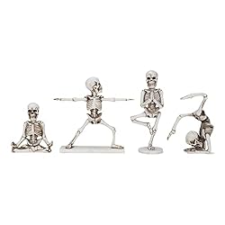Class Collections Yoga Pose Skeletons Ivory Tone 6