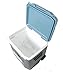Igloo Max Cold Quantum 52 Quart Roller Cooler, Jet Carbon/Ice Blue/White