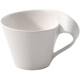 Villeroy &amp; Boch NewWave Caff&eacute; Collection Small Cappuccino Cup, Premium Porcelain, Made in Germany, 5 x 3.75 x 3.25 in, 5 oz Capacity, Rich, Creamy White