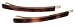 France Luxe Bobby Pin Pair on Gold Wire - Tortoise