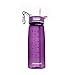 JOYSHAKER Water Bottle with Time Marker; & Straw for Kids ，Leakproof Wide Mouth Drinking Motivational Workout Fitness Bottles,800ml High Capacity Tritran Bottle for Outdoor Enthusiasts