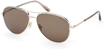 【美品】TFW49 Tom Ford Rectangular Sunglasses TF494 Frederik 53Y Blonde Havana