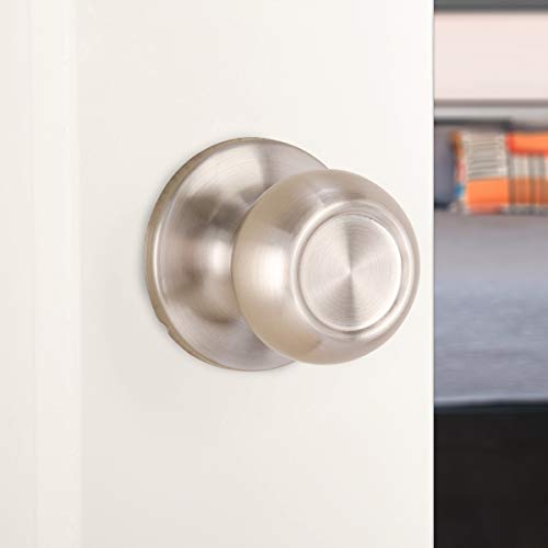Amazon Basics Closet Door Knob, Coastal, Satin Nickel Pricepulse