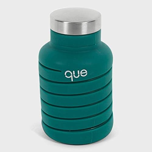 que Bottle | Designed for Travel and Outdoor. Collapsible Water Bottle - Food-Grade Silicone/BPA Free/Lightweight/Eco-Friendly - 20oz (1st Generation)