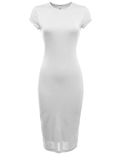 Cap sleeve double layer long bodycon & zipper back …
