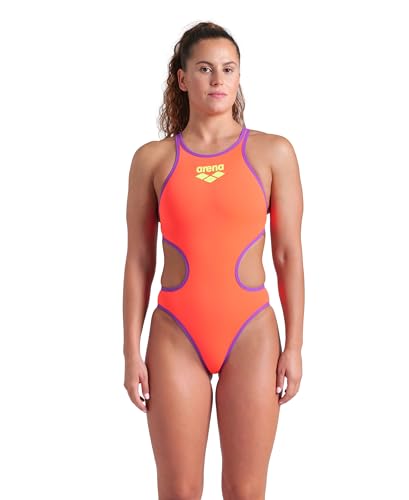 ARENA One Women's Swimsuit Tech One Back Big Logo MaxLife Athletic Sports Train…