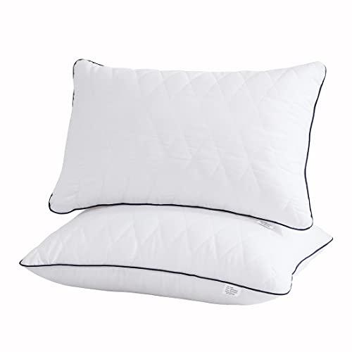 Standard Size Bed Pillows for Sleeping, Cooling Pillows Set of 2 Soft Down Alternative Hotel