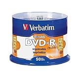 Verbatim Life Series DVD-R Printable Disc Spindle, Pack Of 50 98472
