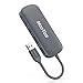 USB Hub, HooToo 4-Port USB 3.0 Data Hub (5Gbps Transfer Speed, Anodized Alloy, Compact, Lightweight, for Mac and Windows OS)