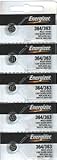 Energizer Batteries 364/363 (SR621W, SR621SW) Silver Oxide Watch Battery. On Tear Strip (Pack of 5)