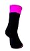 Hot Feet Women's 2 Pairs Heavy Thermal Socks - Thick Insulated Crew for Cold Weather; Shoe Size 4-10.5 (Pink and Blue)