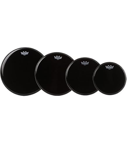 Amazon.com: Remo Emperor Black Suede™ Drumhead Pack : Musical