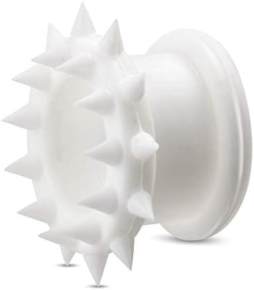 Jewellery Professionals Flexible White Spike Silicone Ear Plug Flesh Stretcher Fashionable Gift Idea Tunnel Expander Gauge: 14mm