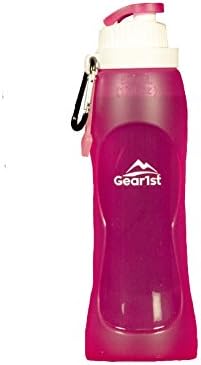 Collapsible Water Bottle - BPA Free - 17oz - Leak Proof Silicone Foldable Water Bottle, 100% Food Grade Silicone, The Smart Hydration Solution