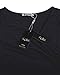 KILIG Women's Casual V Neck Solid Sundresses Aline Sleeveless Summer Midi Dress with Pocket (B1-Black, Small)