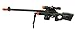 AW50 Sniper Military Combat Toy Machine Gun with Colorful LED Light and Sound Effect