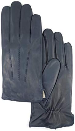 mens grey leather dress gloves Washable Leather Grey - Men