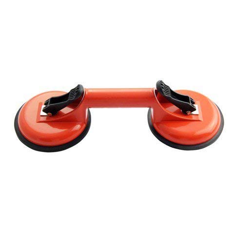 Heavy Duty Aluminum Suction Cup Glass Puller/Lifter/Gripper Double Vacuum Handle Plate for Lifting/Pulling/Moving Glass/Repairing Laminate Floor, by KINGLEV