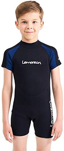 Lemorecn Kids Wetsuits Youth Premium Neoprene 2mm Youth's Shorty Swim Suits