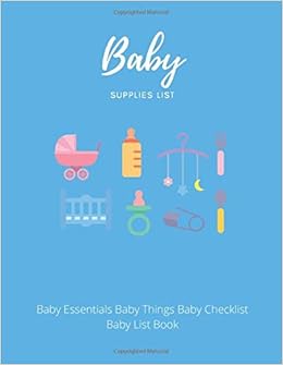 baby list of things needed
