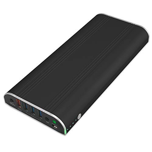 GISSARAL 26800mAh 99wh Power Bank Tragbares externes Ladegerät für 2017 Surface Pro,Pro 4,Pro 3,Book/Book 2, 4 USB Ports Schn