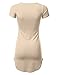 JJ Perfection Women's Short Sleeve Eyelet Lace Up Short Dress