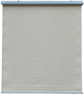 allgoodsdelight365 6x6.5FT Outdoor Patio Window Blind Pull Down Roller Sun Shade Automatic Roll Up