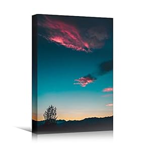 signwin Canvas Wall Art Gradient Sunset on Skyline...